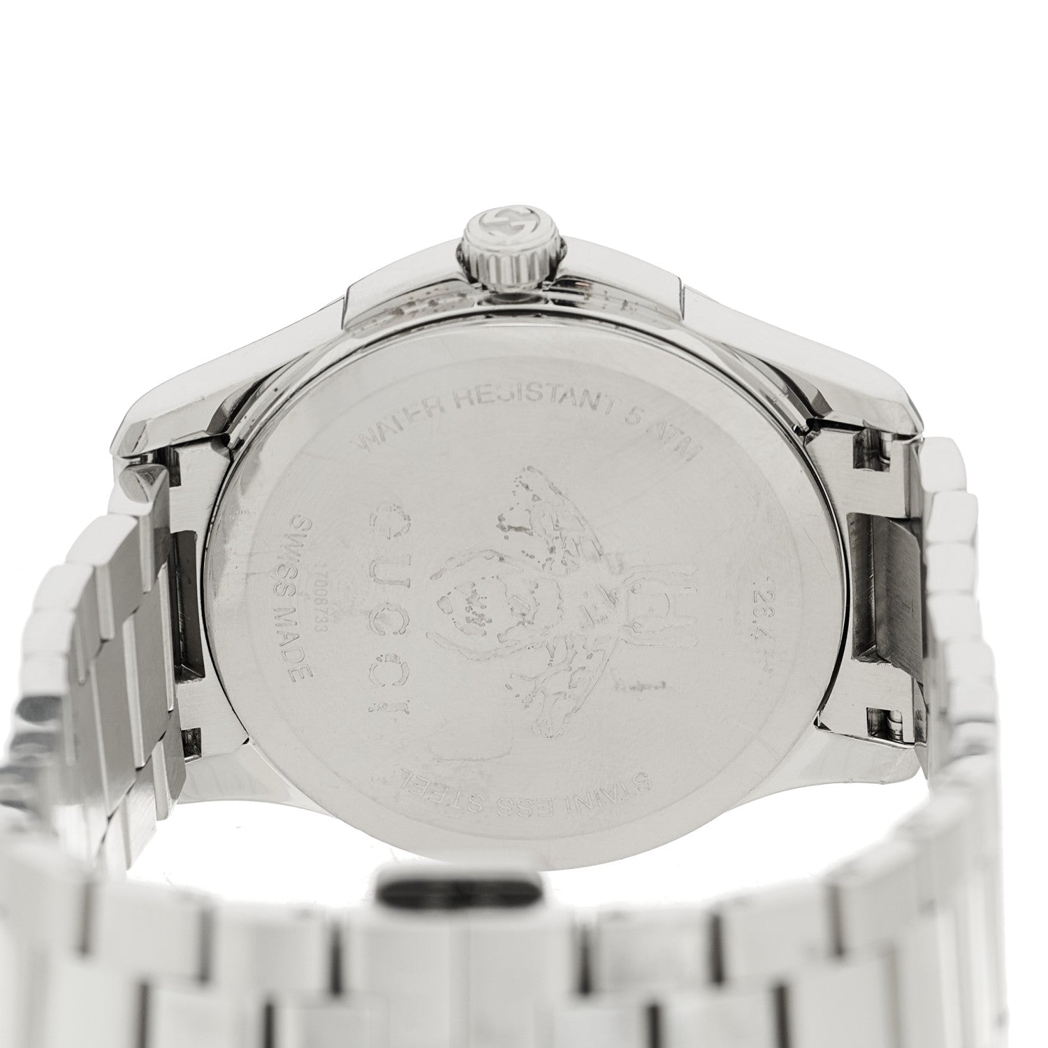 Gucci Stainless Steel 38mm G-Timeless Charm Quartz Watch 4 of 4