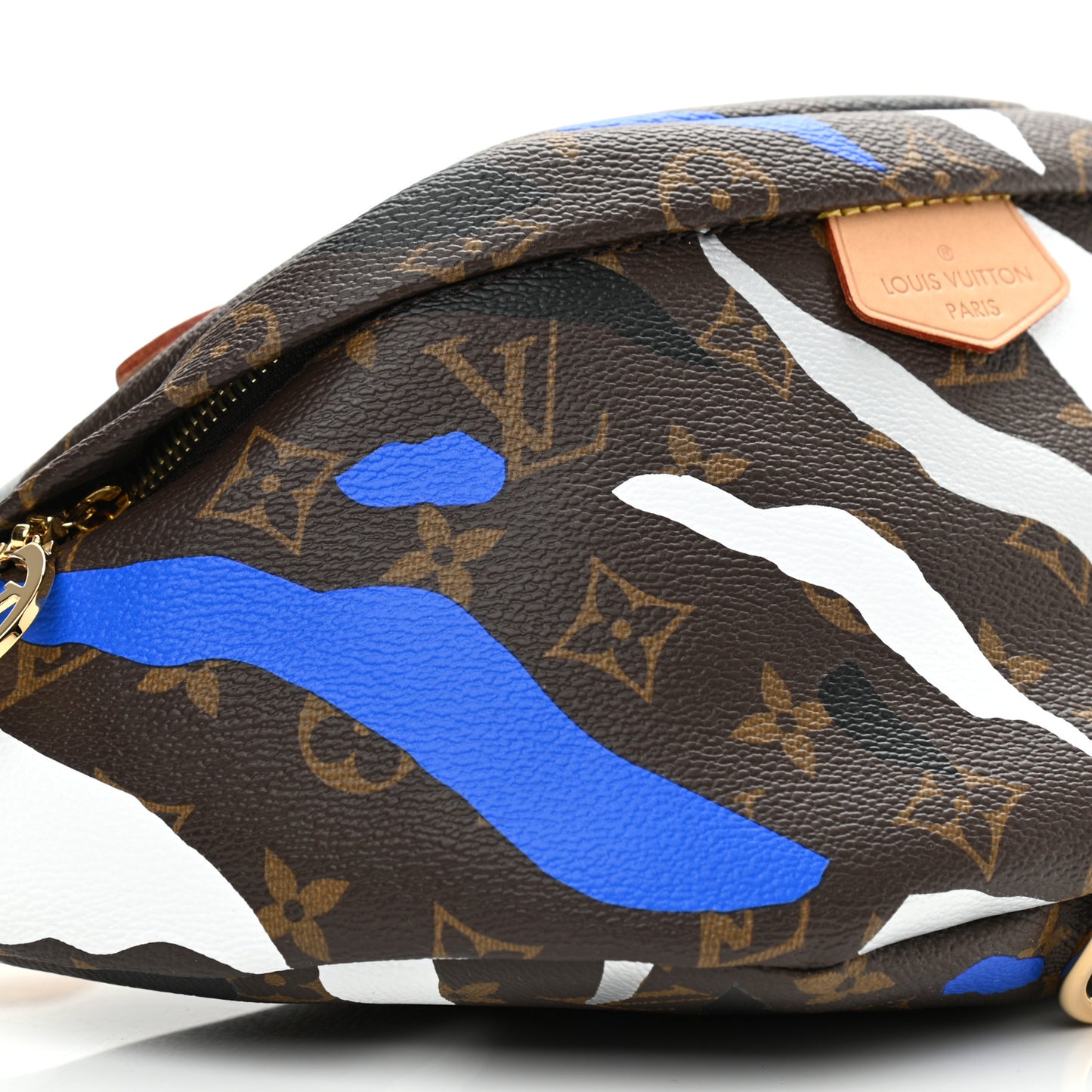 X LOL Monogram Bumbag Blue Silver