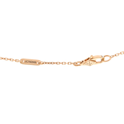 Van Cleef & Arpels 18K Rose Gold Carnelian Sweet Alhambra Pendant Necklace 4 of 6