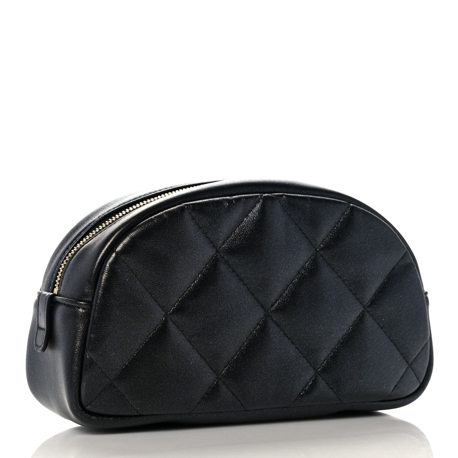 Chanel Iridescent Lambskin Quilted Pouch Black 3 of 9