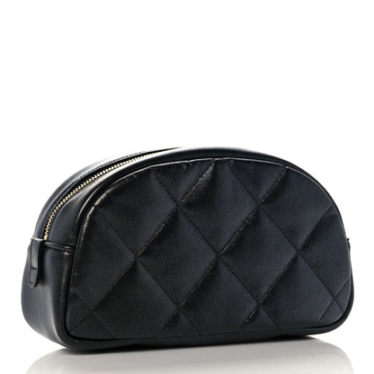 Chanel Iridescent Lambskin Quilted Pouch Black 3 of 9