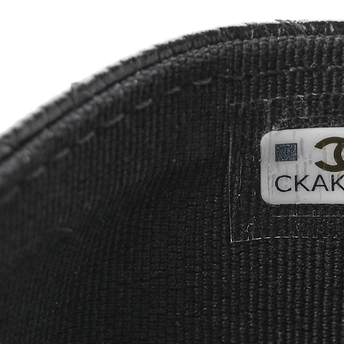 Caviar Quilted Chain CC Flap Card Holder Black