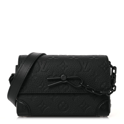 Louis Vuitton Taurillon Monogram Steamer Wearable Wallet Black 1 of 13