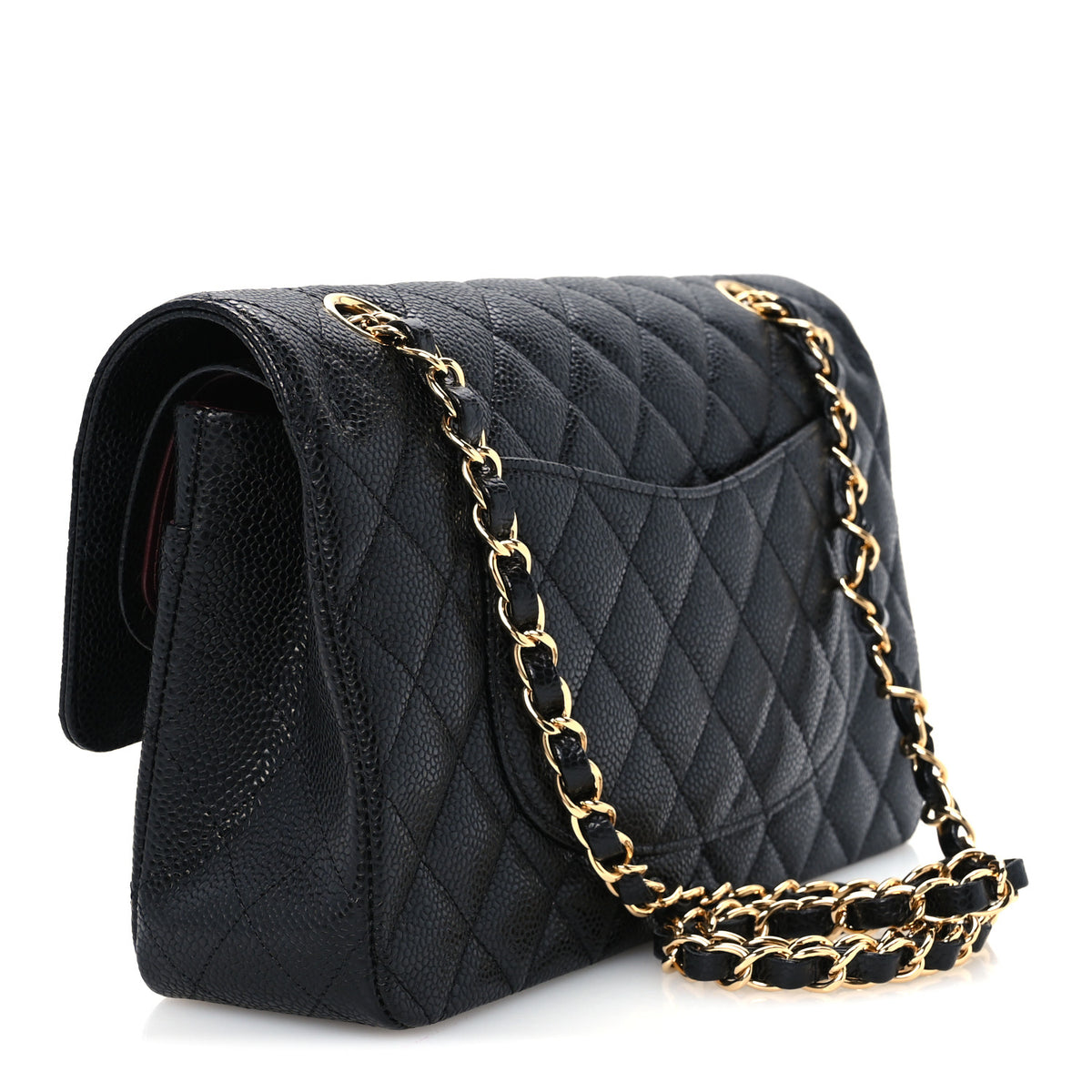 Chanel Caviar Quilted Medium Double Flap Black 2 of 10