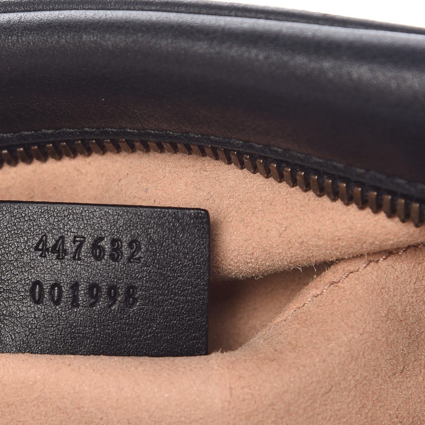 Calfskin Matelasse Small GG Marmont Chain Shoulder Bag Black
