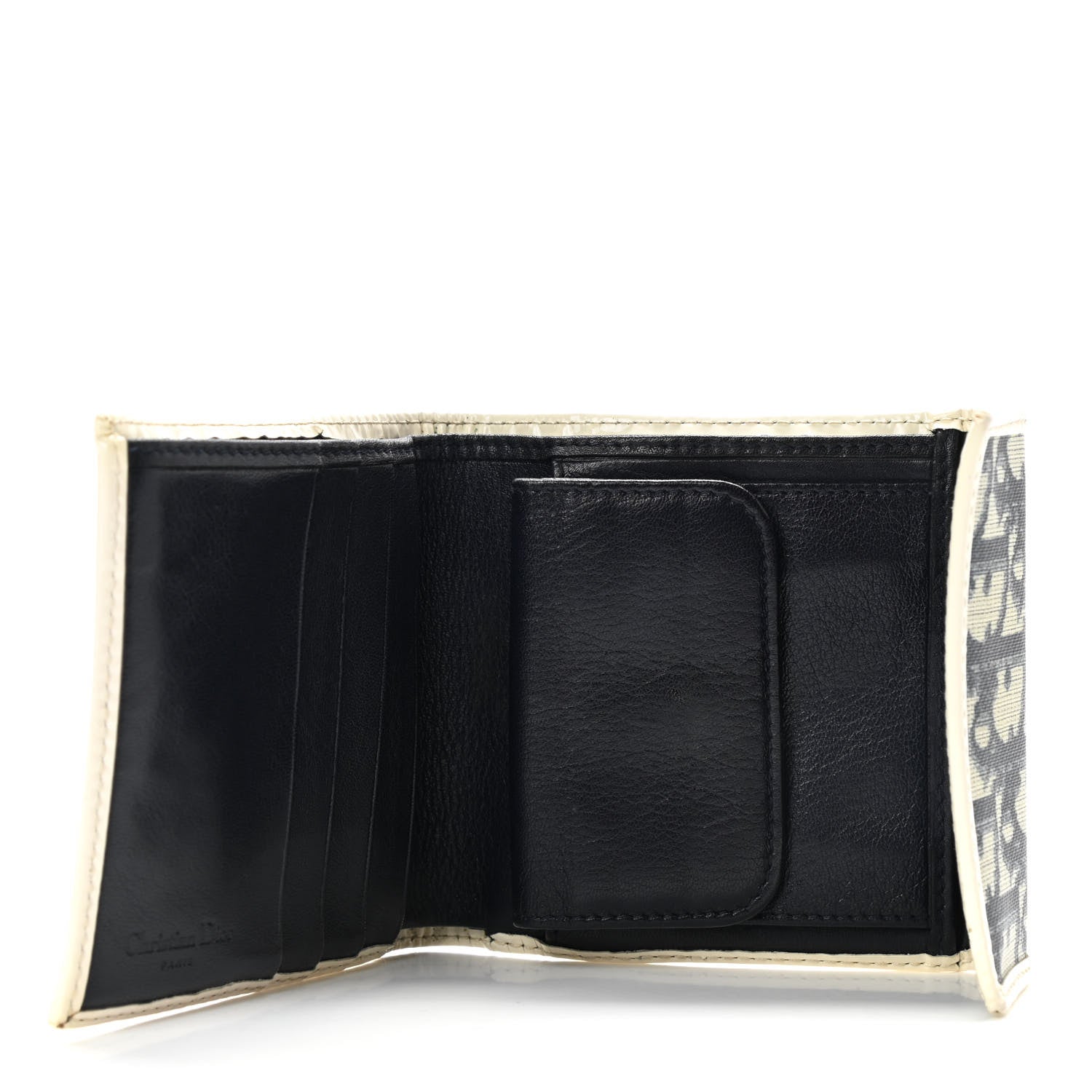 Christian Dior Monogram Compact Wallet White 5 of 7