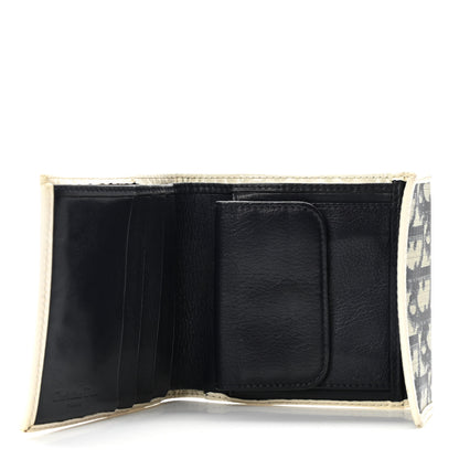 Christian Dior Monogram Compact Wallet White 5 of 7