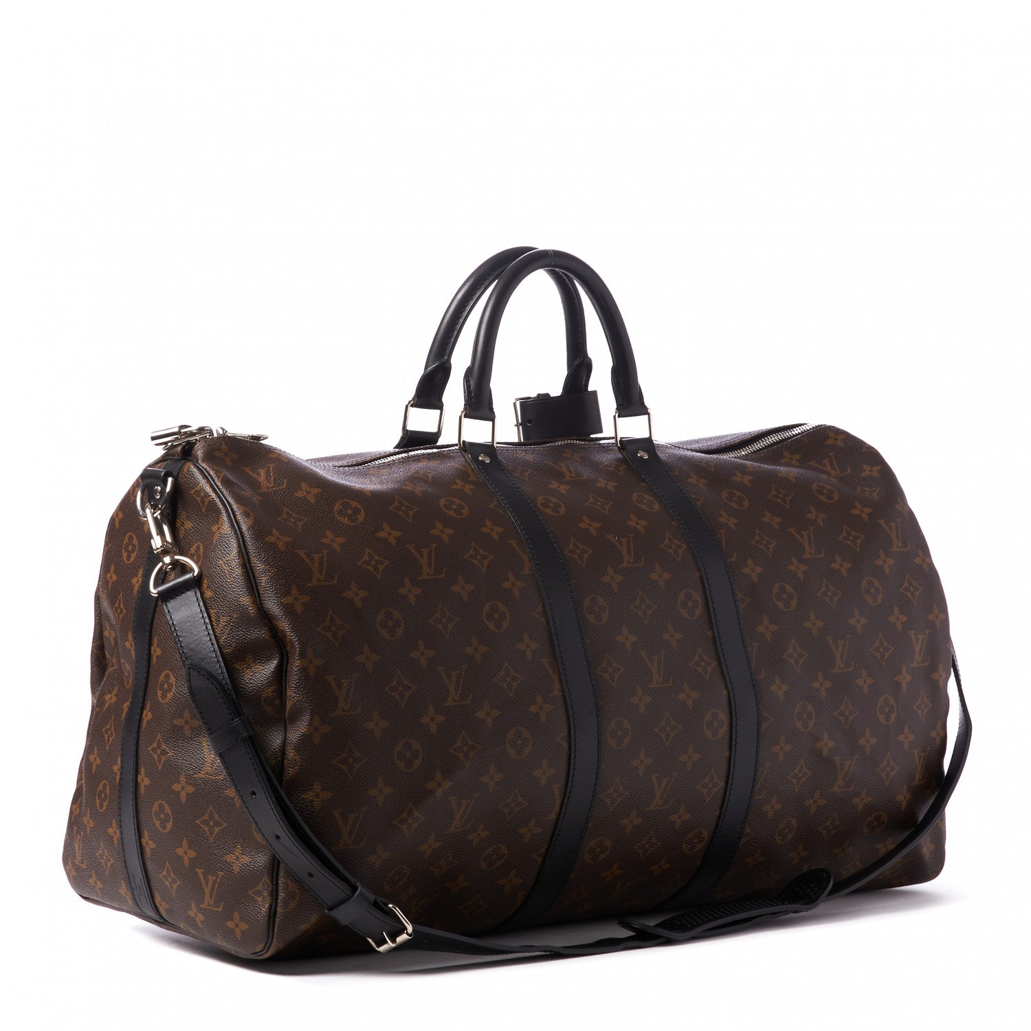 Louis Vuitton Monogram Macassar Keepall Bandouliere 55 2 of 11