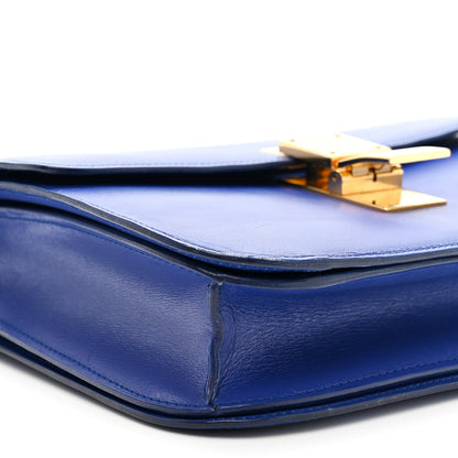 Celine Box Calfskin Medium Classic Box Flap Bag Indigo 9 of 16