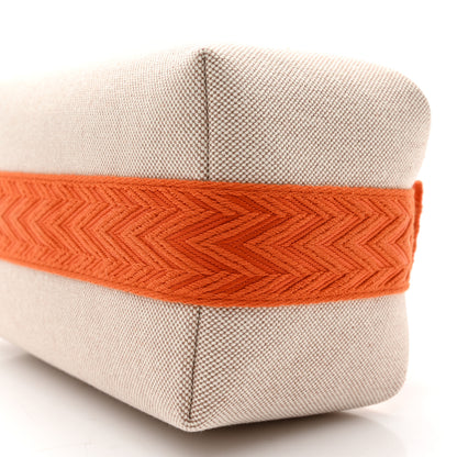 Hermes Canvas Small Bride-A-Brac Pouch Natural Orange 9 of 10
