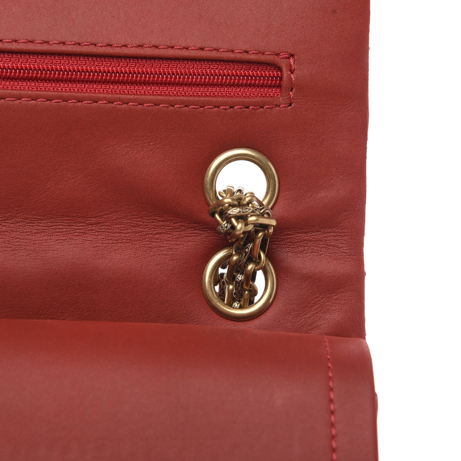 Chanel Iridescent Calfskin Quilted 2.55 Reissue 226 Flap Red 11 of 14