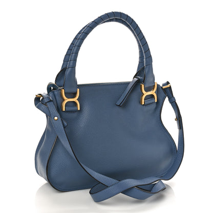 Chloe Calfskin Small Marcie Satchel Shady Cobalt 3 of 8