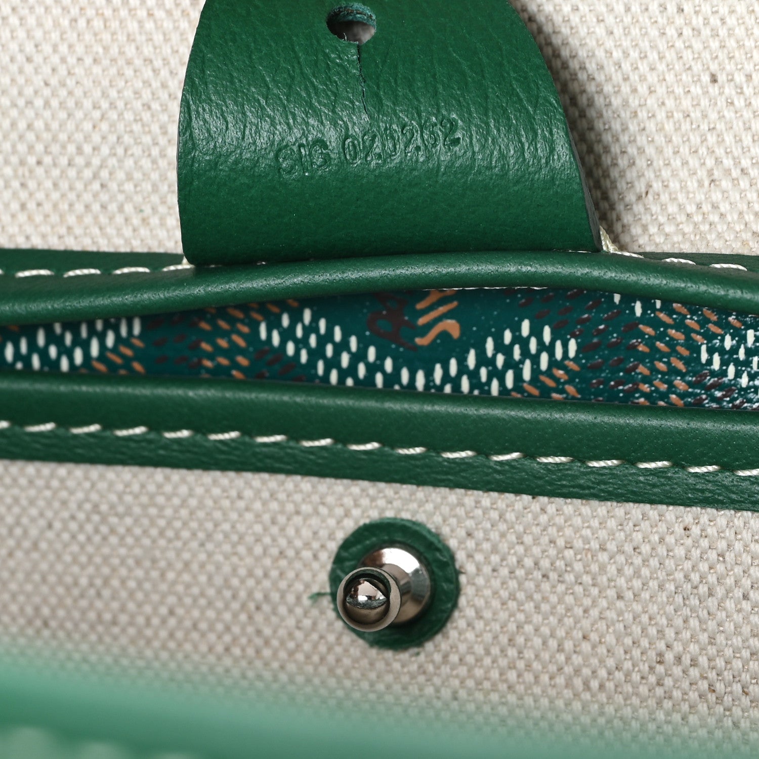 Goyard Goyardine Artois MM Green 7 of 10