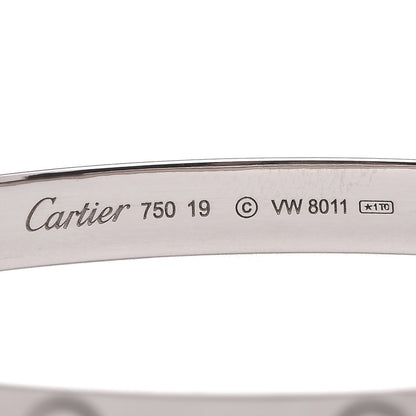 Cartier 18K White Gold LOVE Bracelet 19 5 of 5