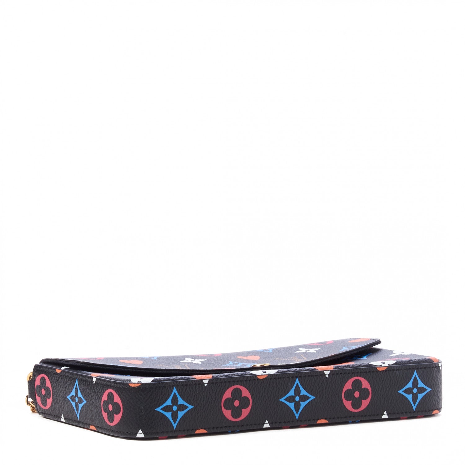 Louis Vuitton Game On Felicie Chain Wallet Black 5 of 10