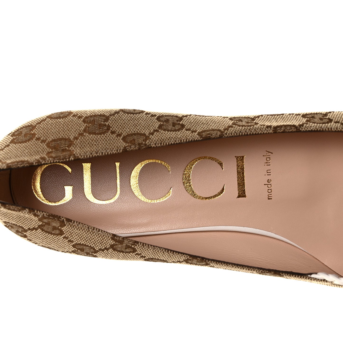 Monogram Ballet Flats 39 Beige Ebony