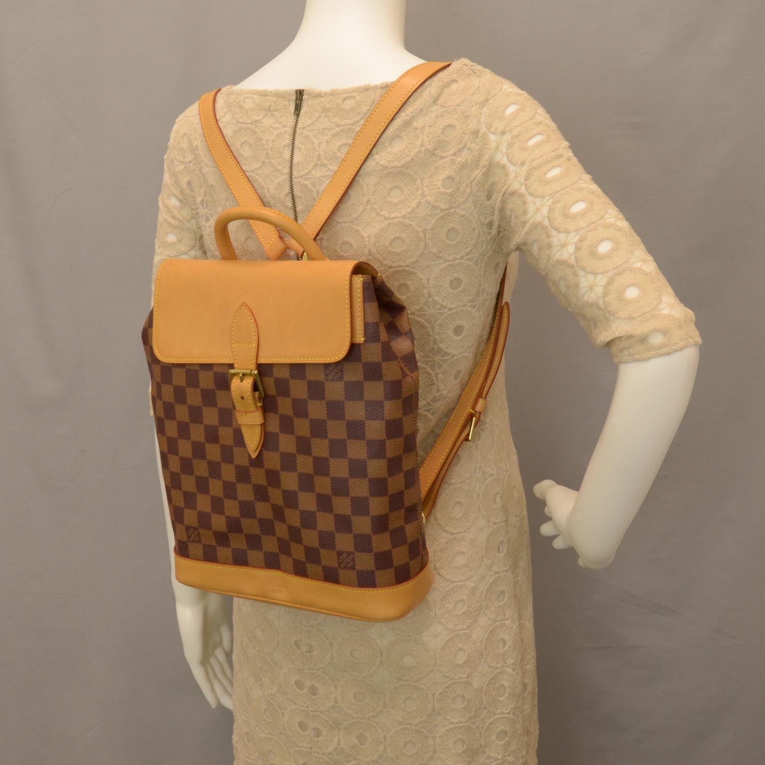 Louis Vuitton Damier Ebene Centenaire Soho Backpack 2 of 8