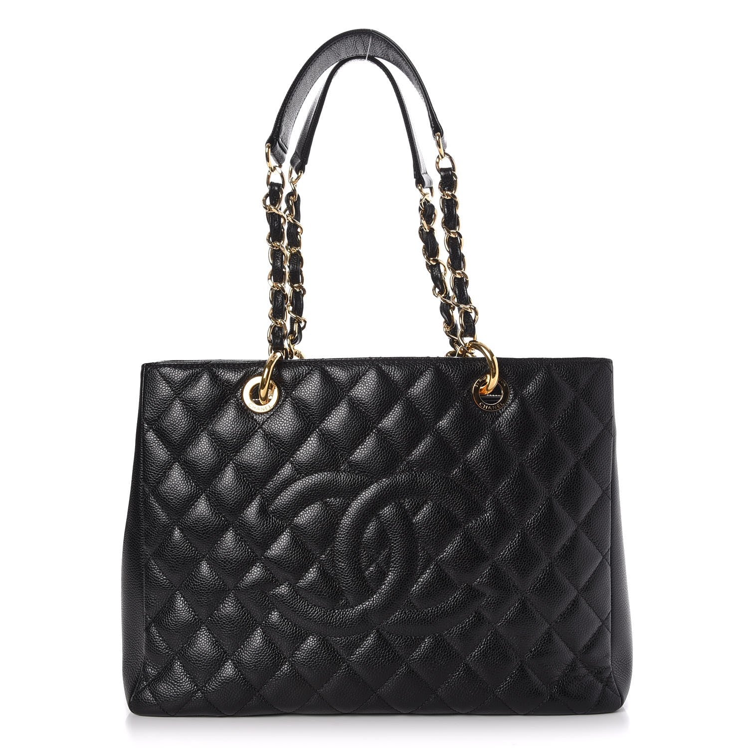 Chanel Caviar Quilted Grand Shopping Tote GST Black 1 of 7