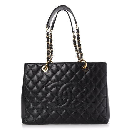 Chanel Caviar Quilted Grand Shopping Tote GST Black 1 of 7