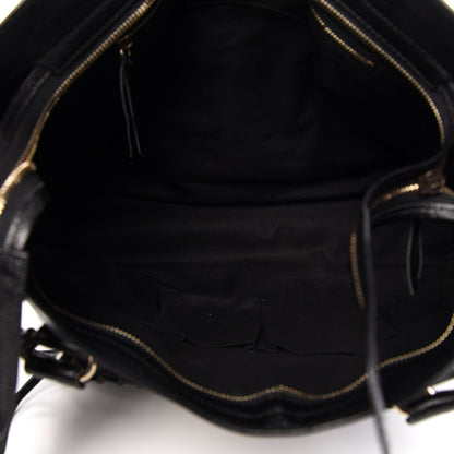 Balenciaga Chevre Gold Metallic Edge Hardware City Black 6 of 13