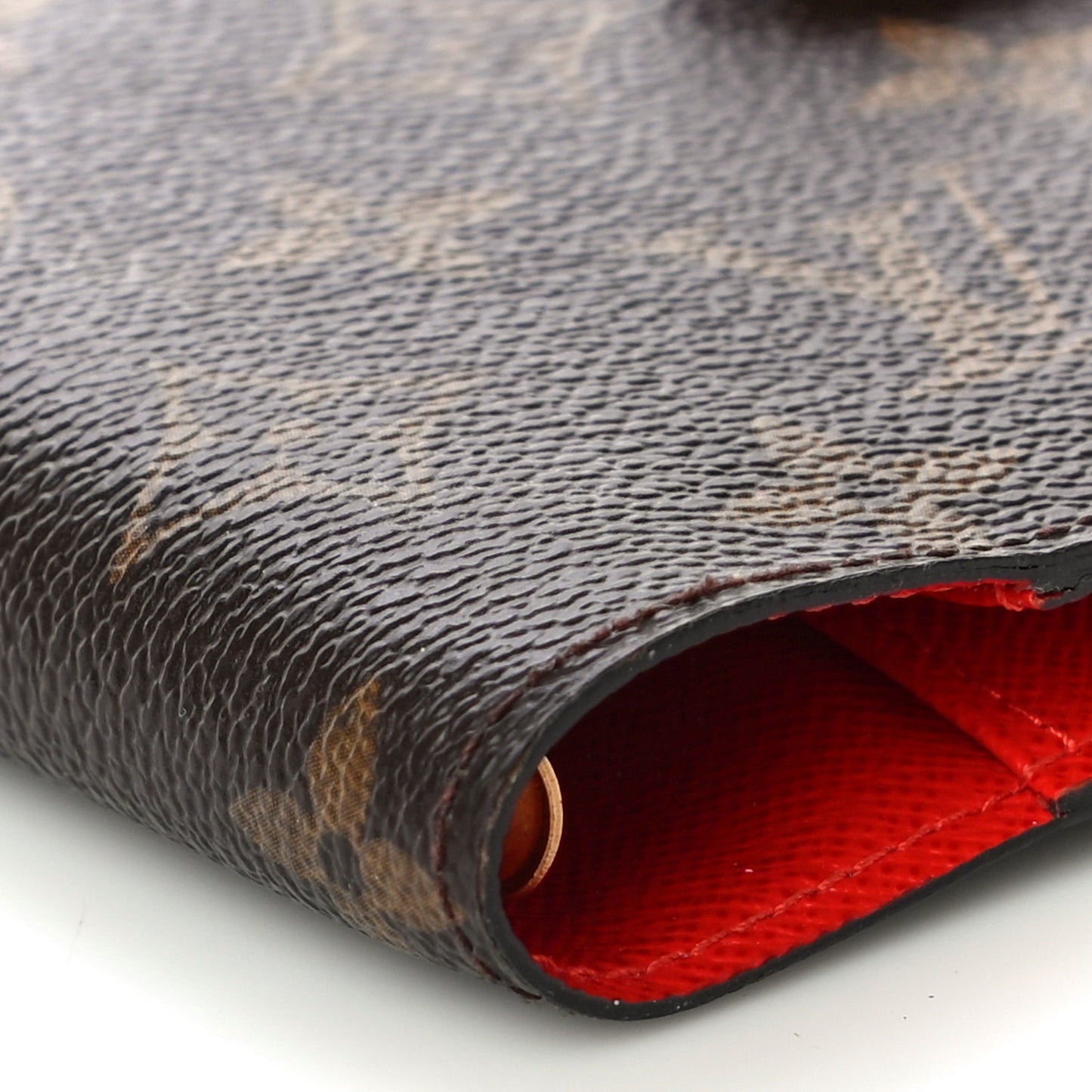 Monogram My LV Heritage Small Ring Agenda Cover Rouge Jaune
