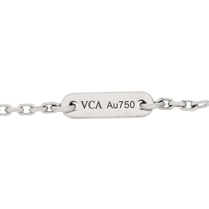 Van Cleef & Arpels 18K White Gold Turquoise Sweet Alhambra Butterfly Bracelet 3 of 4