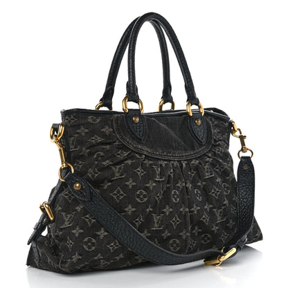 Louis Vuitton Denim Neo Cabby MM Black 3 of 11