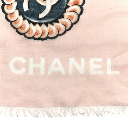Chanel Cashmere Icons Shawl Pink 3 of 4