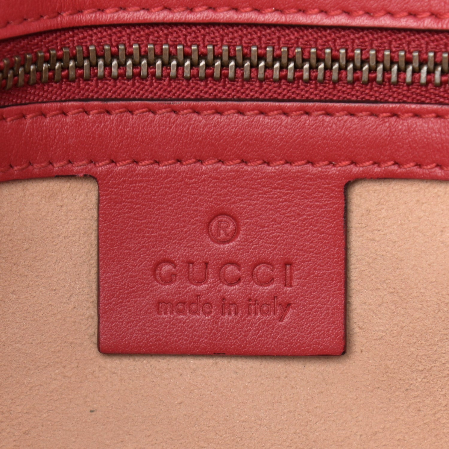 Gucci Calfskin Matelasse Small GG Marmont Shoulder Bag Hibiscus Red 6 of 12