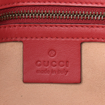 Gucci Calfskin Matelasse Small GG Marmont Shoulder Bag Hibiscus Red 6 of 12