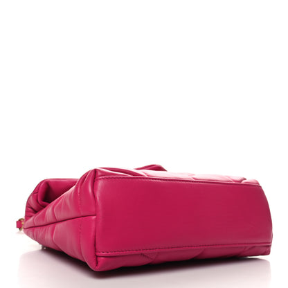 Saint Laurent Lambskin Quilted Toy Loulou Puffer Monogram Chain Satchel Bubblegum 4 of 10