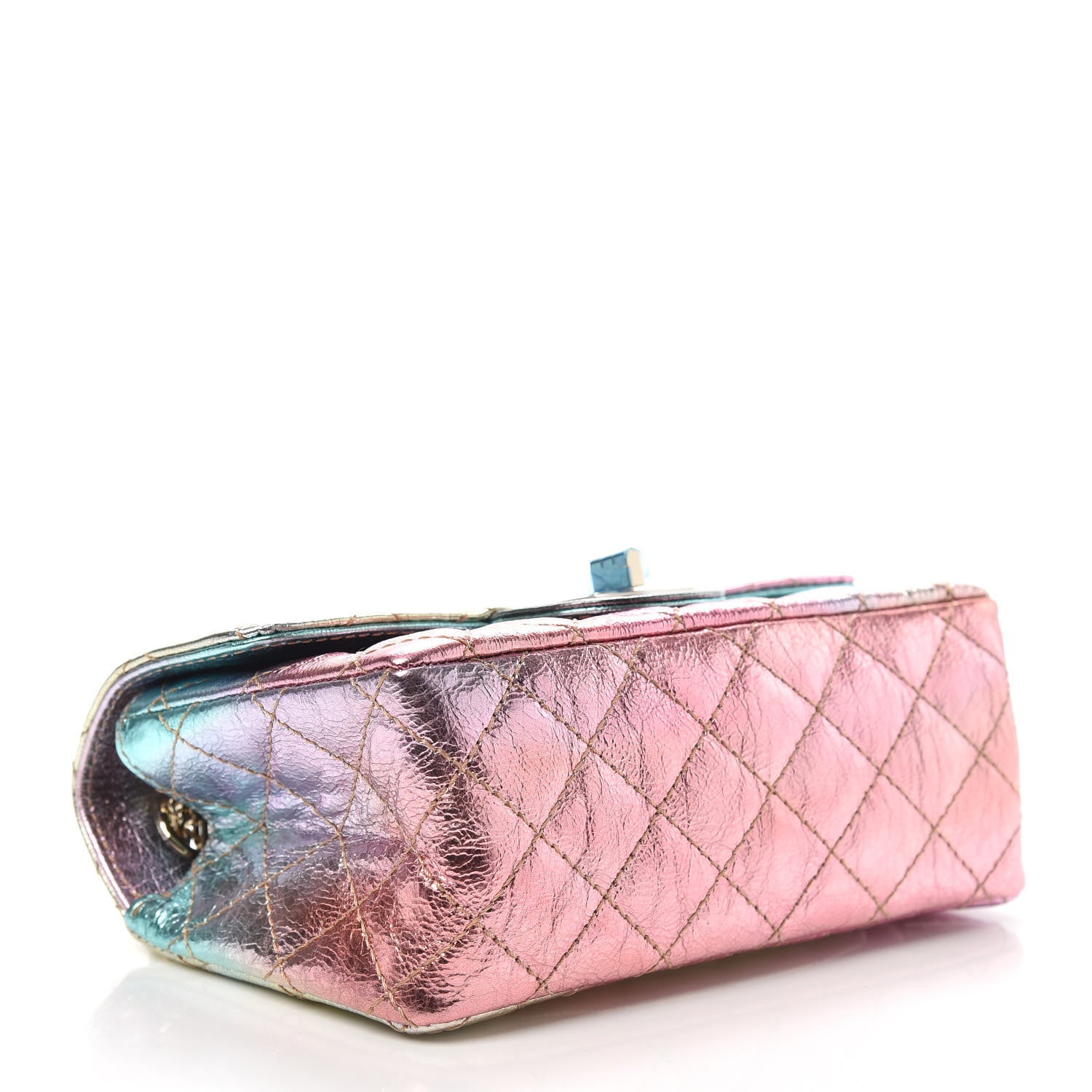 Chanel Metallic Goatskin Quilted Mini 2.55 Reissue Flap Multicolor 4 of 10