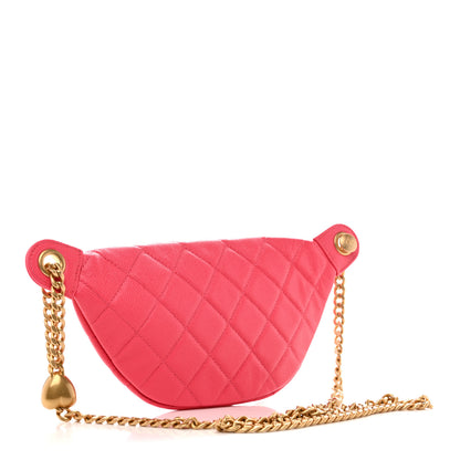 Chanel Caviar Quilted Sweetheart Belt Bag Fuchsia 3 of 10
