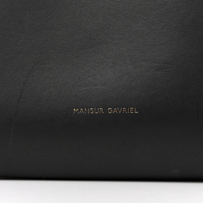 Mansur Gavriel Vegetable Tanned Calfskin Mini Bucket Bag Black Oro 6 of 14