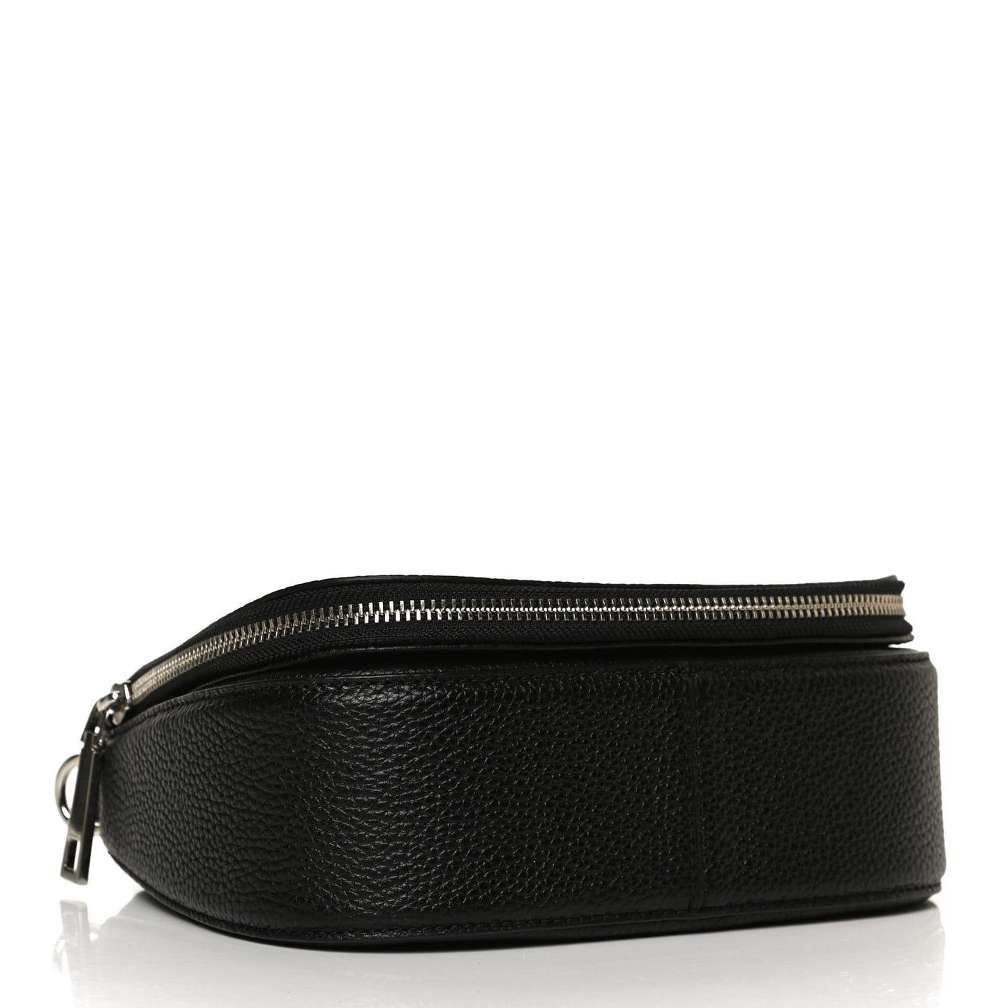 Pebbled Calfskin Recruit Nomad Crossbody Black