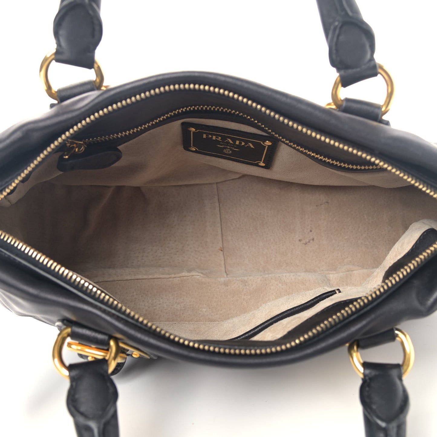 Soft Calf Shopping Satchel Black