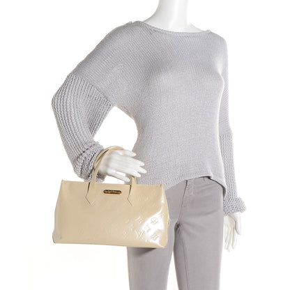 Louis Vuitton Vernis Wilshire PM Blanc Corail 2 of 7