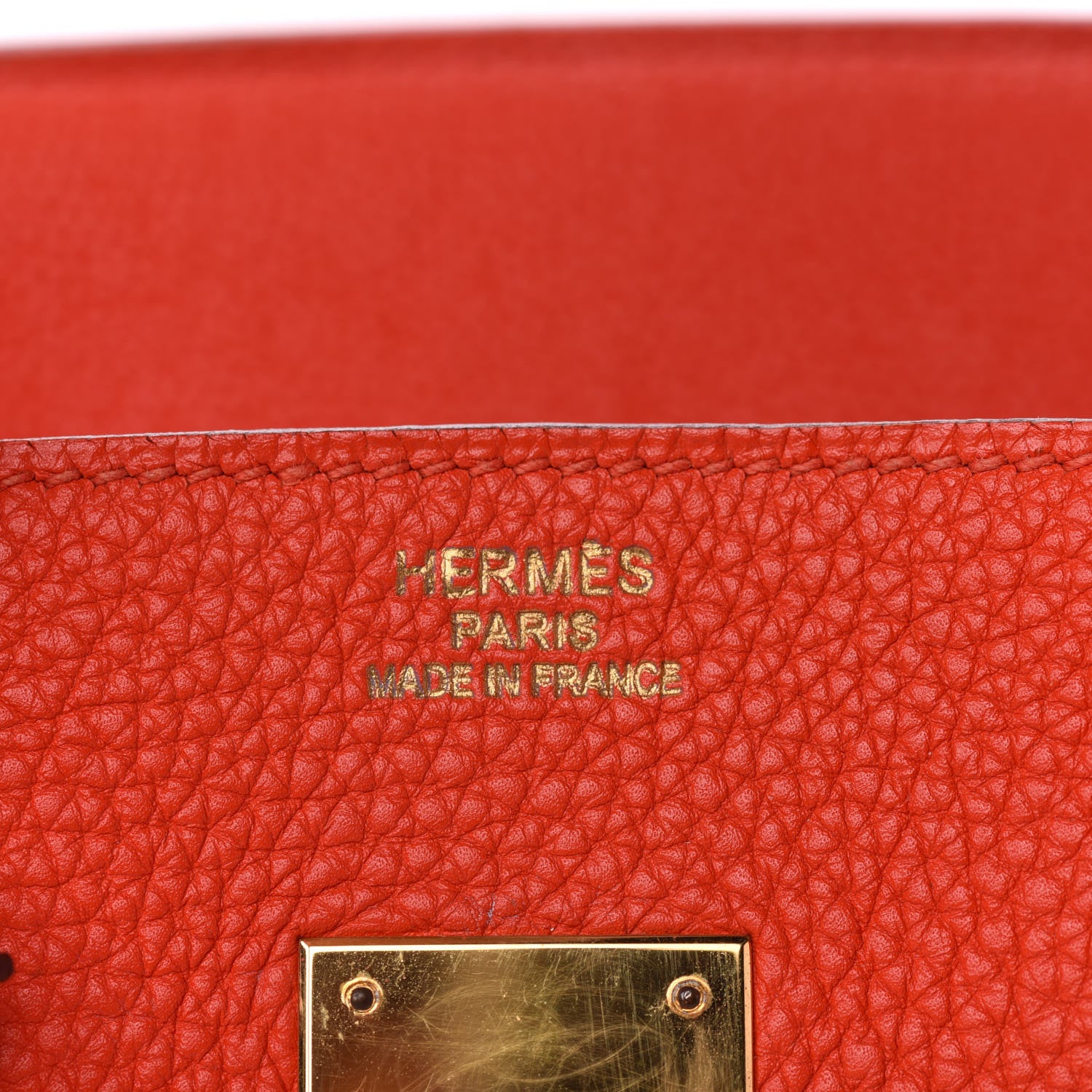 Hermes Togo Birkin 35 Capucine 16 of 21