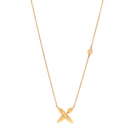 Louis Vuitton Metal Louisette Necklace Gold 1 of 6