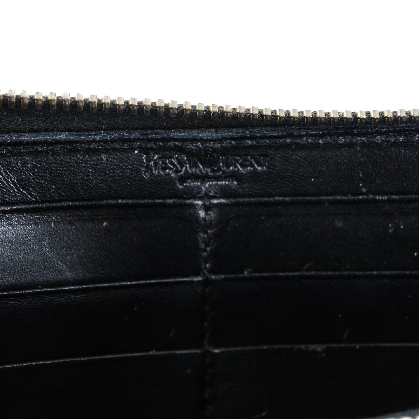 Textured Patent Monogram Belle De Jour Zip Around Wallet Black