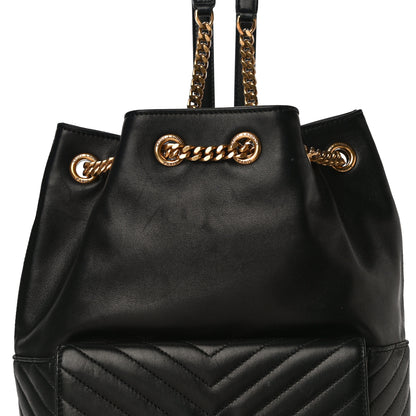 Saint Laurent Lambskin Matelasse Monogram Joe Backpack Black 12 of 19