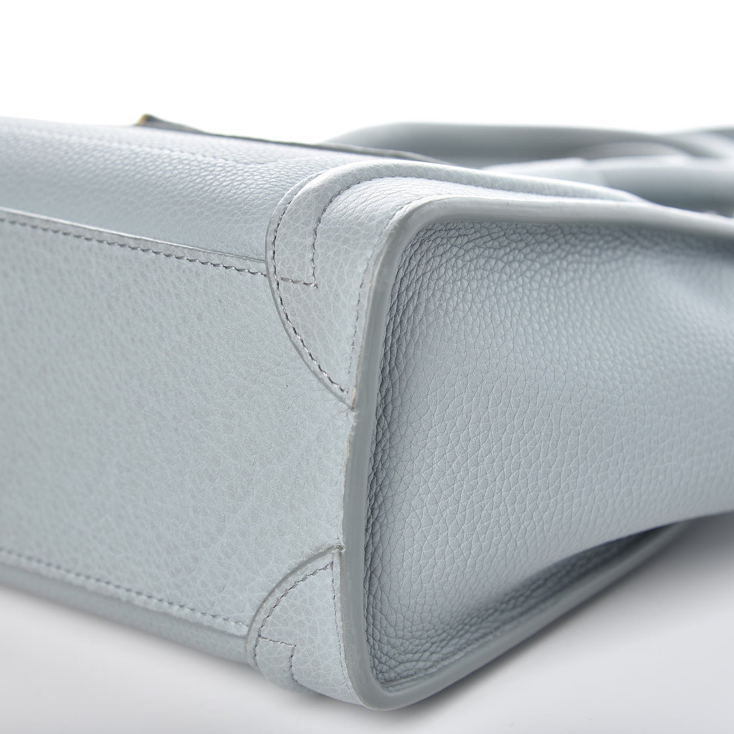 Celine Drummed Calfskin Nano Luggage Cloud 9 of 14