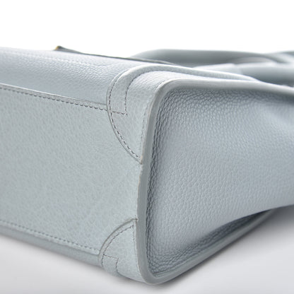Celine Drummed Calfskin Nano Luggage Cloud 9 of 14