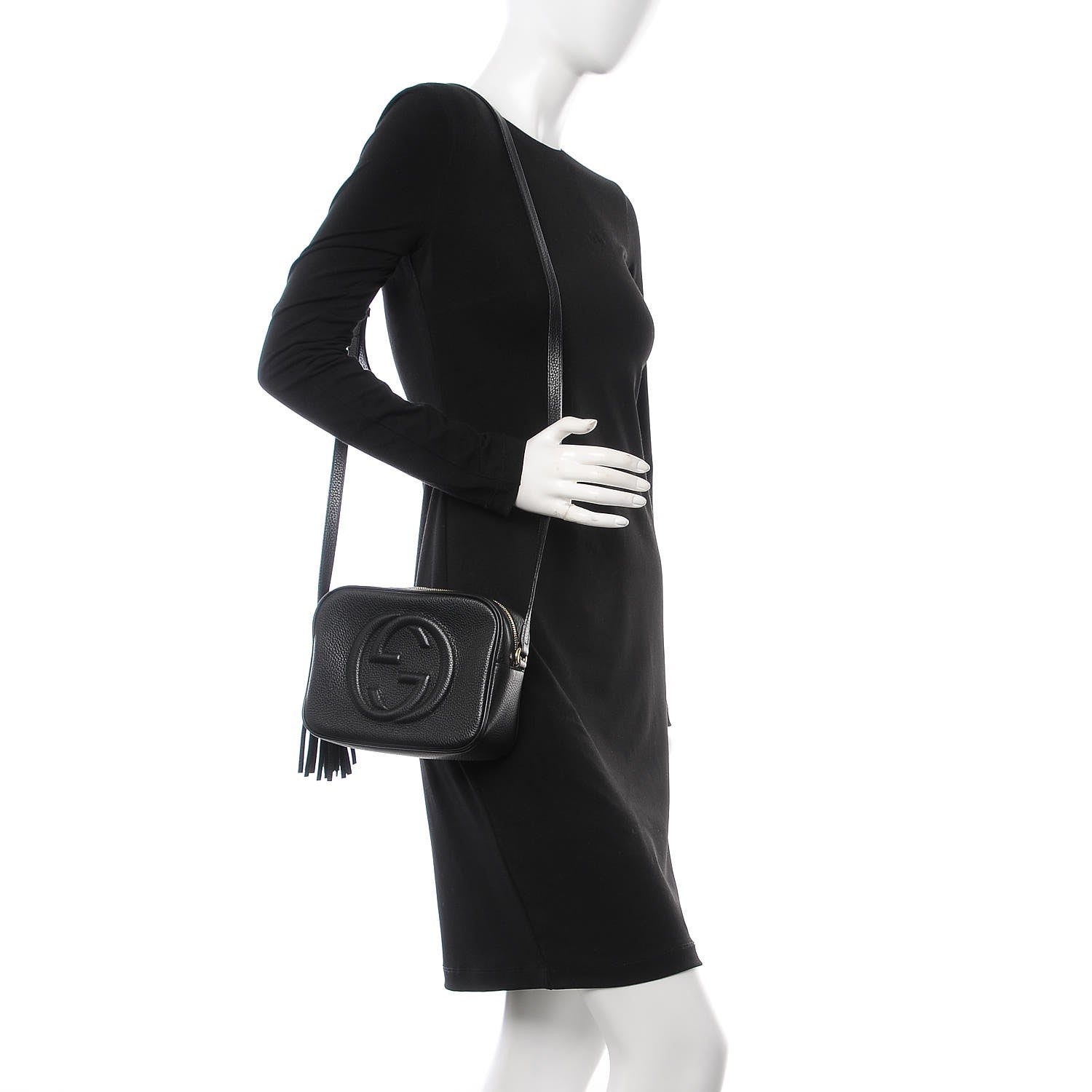 Gucci Pebbled Calfskin Small Soho Disco Bag Black 2 of 7