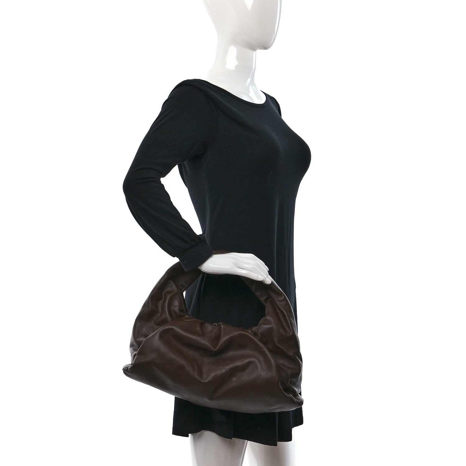 Bottega Veneta Smooth Butter Calfskin Small The Shoulder Pouch Brownie 2 of 8