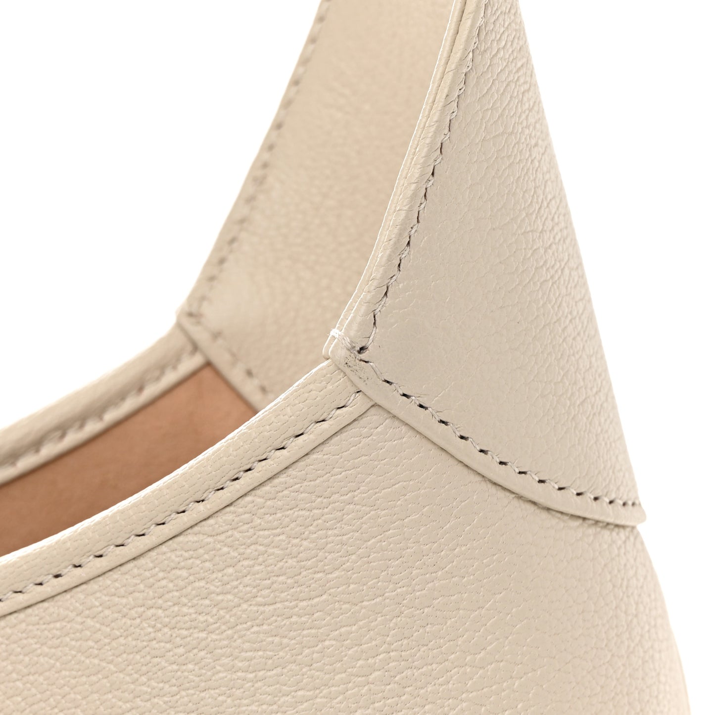 Goatskin Large Aphrodite Shoulder Bag Mystic White