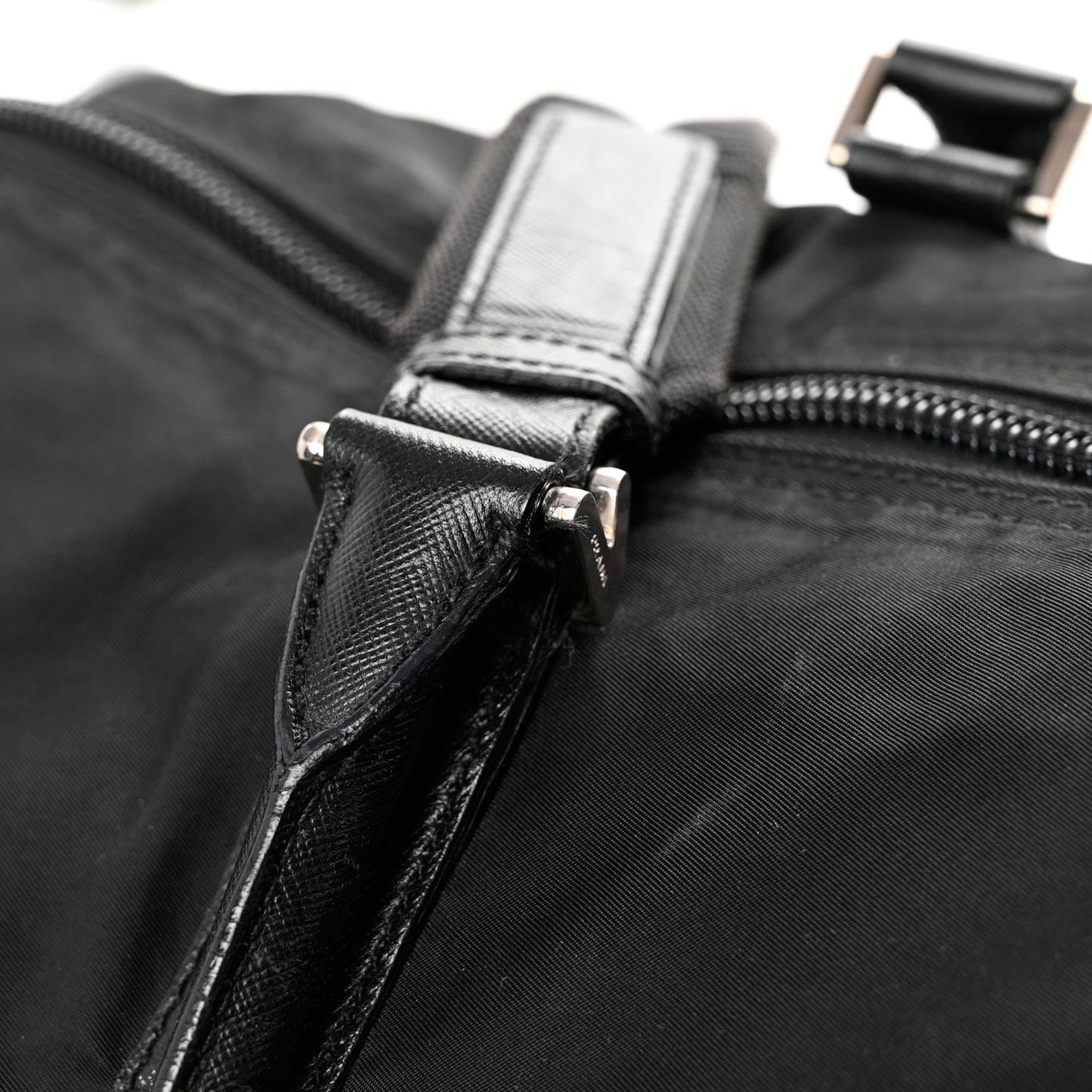 Tessuto Nylon Saffiano Duffle Black