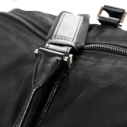 Prada Tessuto Nylon Saffiano Duffle Black 10 of 11