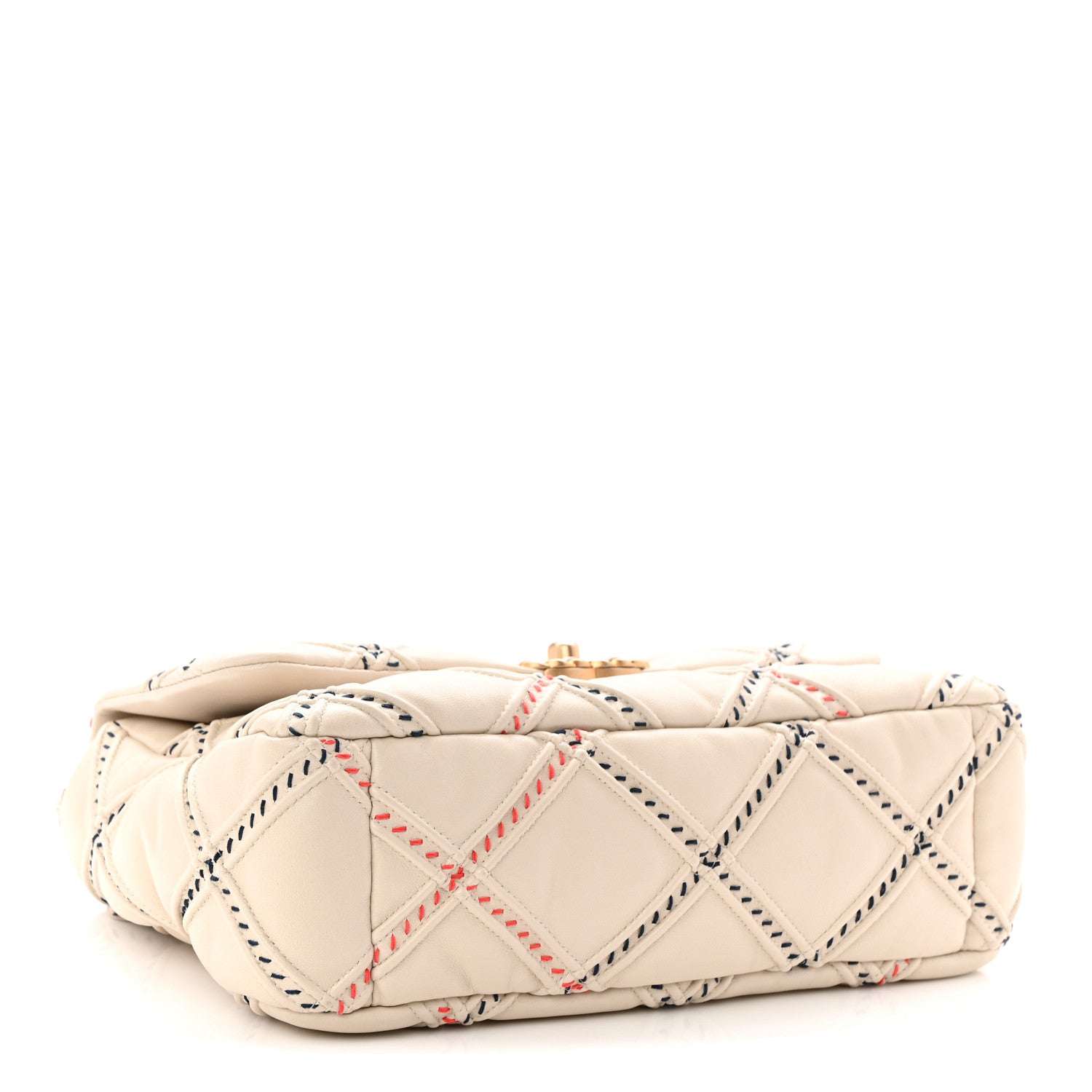 Chanel Lambskin Mixed Fibers Quilted Medium Chanel 19 Flap Beige 4 of 10