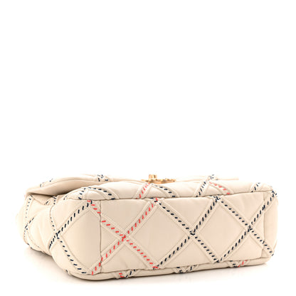 Chanel Lambskin Mixed Fibers Quilted Medium Chanel 19 Flap Beige 4 of 10